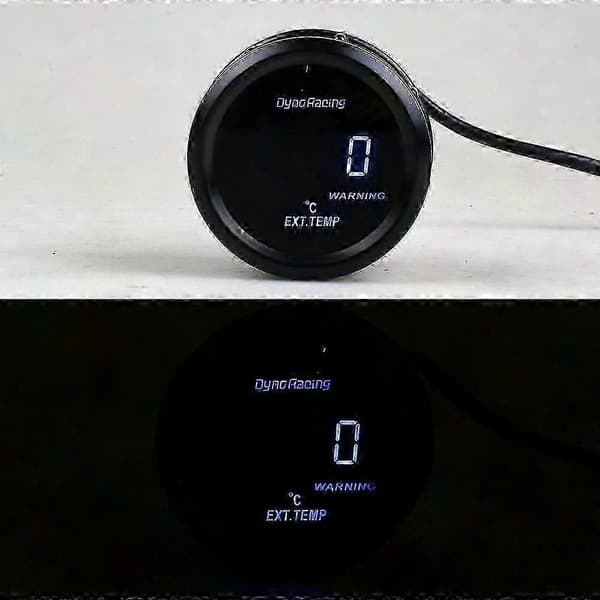 52mm Digital udstødningstemperaturmåler med blå LED - 2 tommer EGT-måler til biler