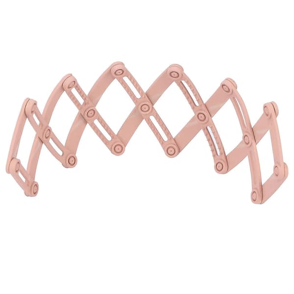 Kompakt sammenleggbart pannebånd Uttrekkbart lommehodebånd Hårringer Hodeplagg for jenter, rosa Pink