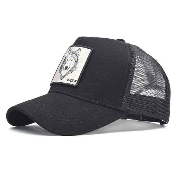Unisex Dyrebrodert Baseballcaps Justerbar Mesh Snapback
