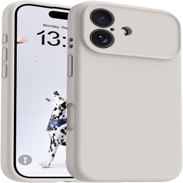 17-inch Phone Case, Compatible with Magsafe Ultra-thin Case, Soft Liquid Silicone Shockproof Shell (Stone, iPhone 17 Air) pcs stone iPhone 17 Air