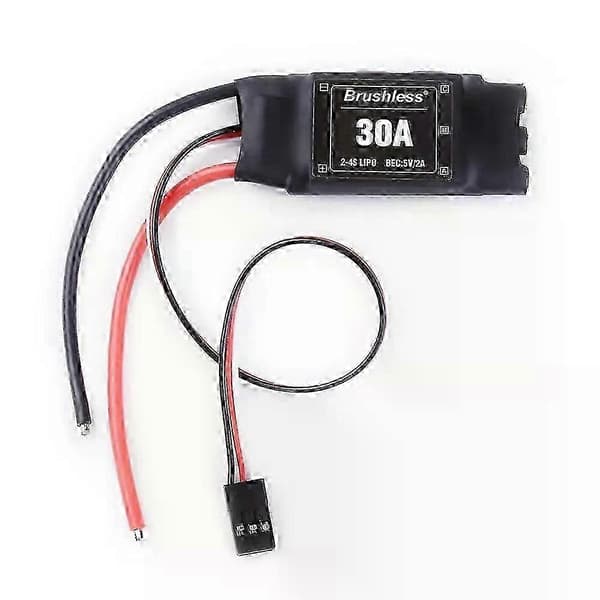 Spesialpris 30A ESC 2-4S børsteløs RC elektrisk hastighetskontroller med 5V 2A BEC for RC multikopter helikopter 0.5 5