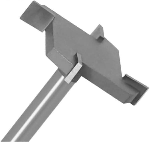 CNC Spoilboard fräsbit, 4 vingar 6mm skaft planfräsbitar 40mm skärning