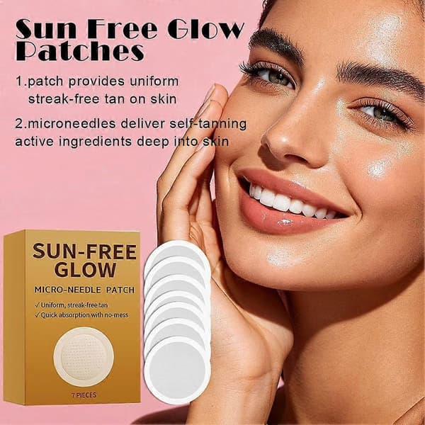 Sun Free Glow Patches, Sun Free Glow Micro-Needle Patch-7st/förpackning