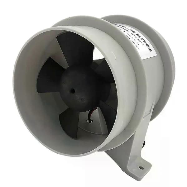4 tommer lydløs inline blæser 12V støjsvag luft-turbofan til luftcirkulation i