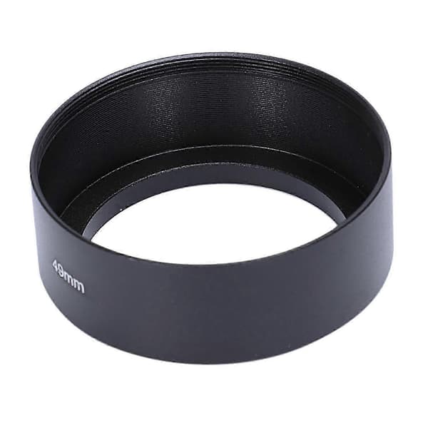 49mm Mount Standard Metal Modlysblænde til black