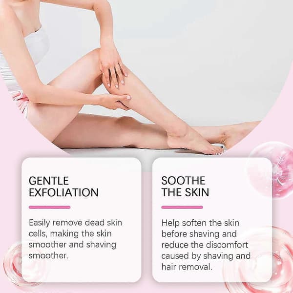 Før-barbering og før-hårfjerning scrub, 2 stk. skånsom rensende kropspleje scrub