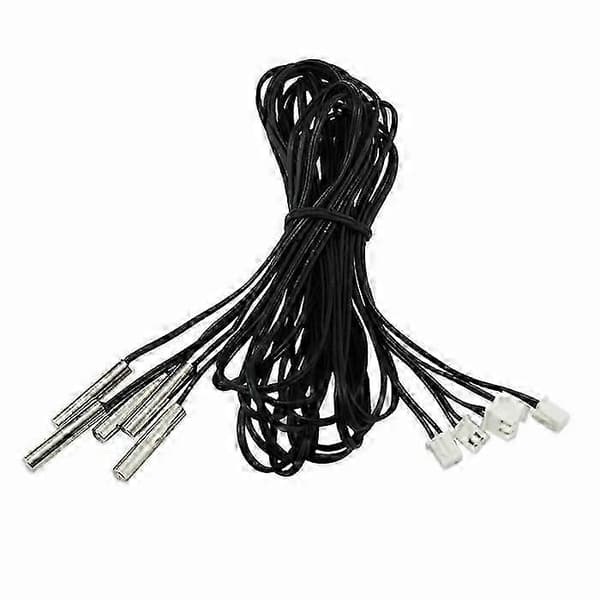 5 STK 1M Vanntette Temperatursensorer Temperaturtransdusere NTC Termistor Digital Temperaturprobe Sender