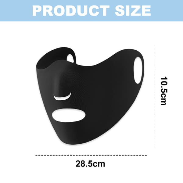 2 stk. nye sommersolcrememasker i issilke, damer, åndbare tynde øremonterede solcrememasker