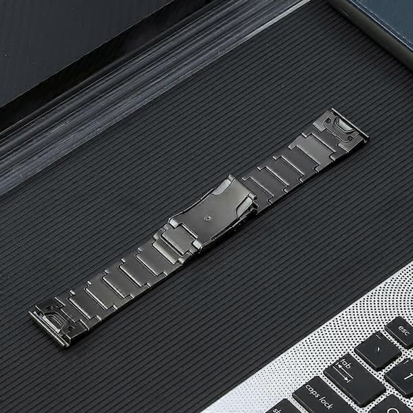 Titanium stålreim for Garmin Forerunner 965/955/945/935 Grey