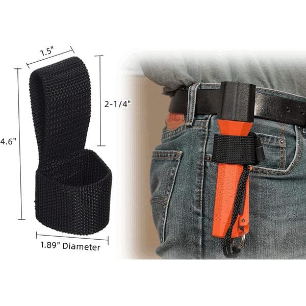 Flashlight Holder for Belt, Compact Flashlight Tool Belt Holder, Powerline Flashlight Sheath for Belt, Maglite C Cell Flashlight