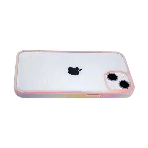 Kompatibel med iPhone13pro Aurora Gradient Kraftigt Stötsäkert Telefonfodral Rosa
