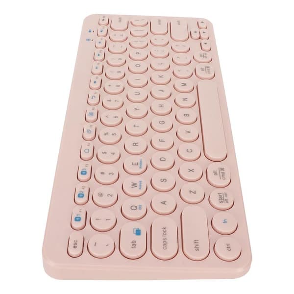 78-tasters trådløst Bluetooth 5.0 programmerbart ergonomisk tastatur til Windows iOS Android Pink