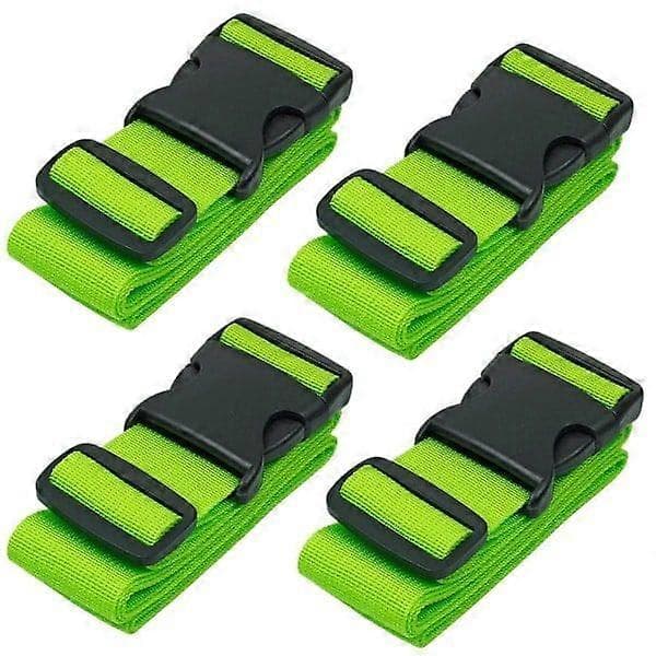 Resväskeband för resväskor, 4-pack, grön