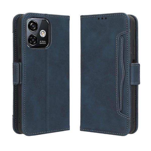 Skin Feel Läderfodral för Ulefone Note 16 Pro 26-27s Blue
