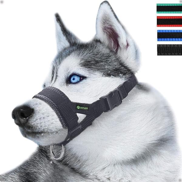 wxsp Dog Muzzle for Small, Medium, and Large Dogs, Durable and Adjustable Muzzle to Prevent Biting, Chewing, and Barking XL
