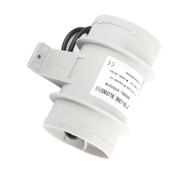 3 tommer 12V lydløs inline blæser Inline Marine Lænse Luftblæser til Yachter Både Luftcirkulation