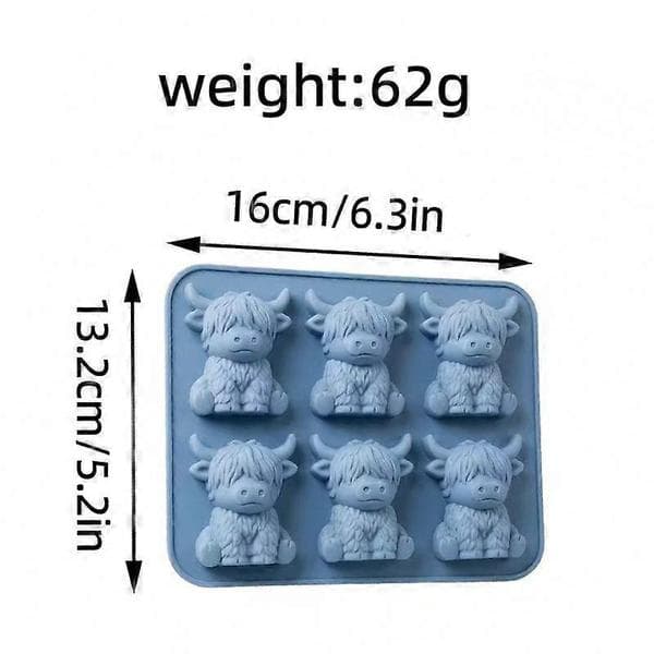 Miniatyr Highland Ku Isbitform - 6 rader