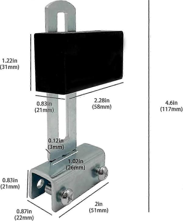 2-pack vattentät magnetisk gränslägesbrytare för skjutgrindsöppnare