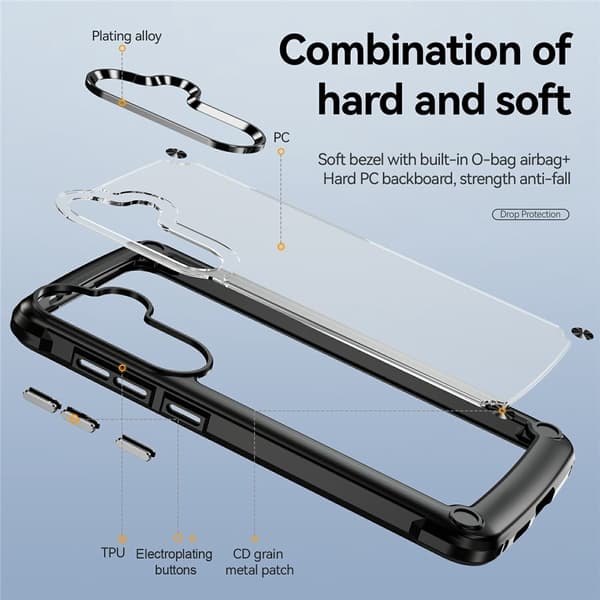 Samsung Galaxy S26 Cover Stødsikkert Hybrid Sort 43