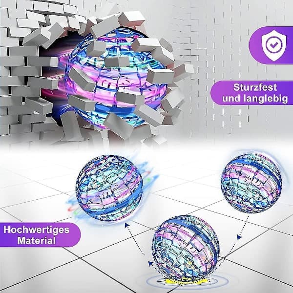 Hover Flyvende Bold, Magisk Spinner Bold RGB Lys Flyvende Bold