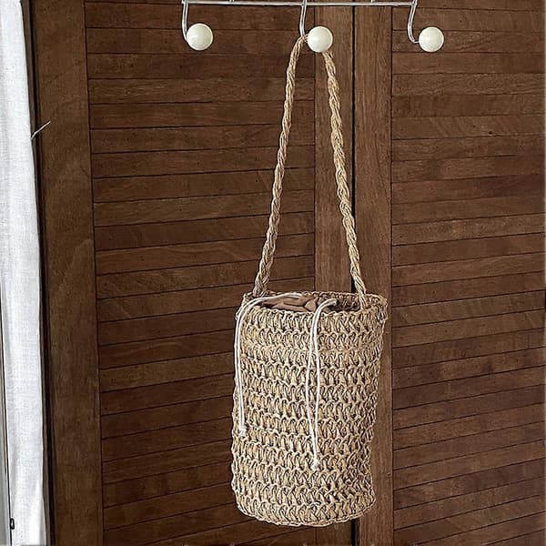 Vævede strandtasker Damer Sommerferie Moderne Elegant Skuldertaske Perfekt til Afslappede Brunch-outfits Green