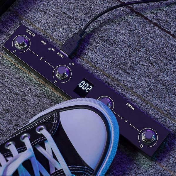 M-VAVE Chocolate Plus Trådløs Midi Controller Keyboard 4 Knapper Fodkontakt Understøtter Host Interface Kontrol Funktion Pedal