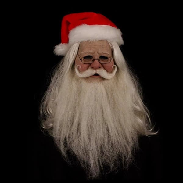 Jultomte Julenissen Helhode Latex Maske