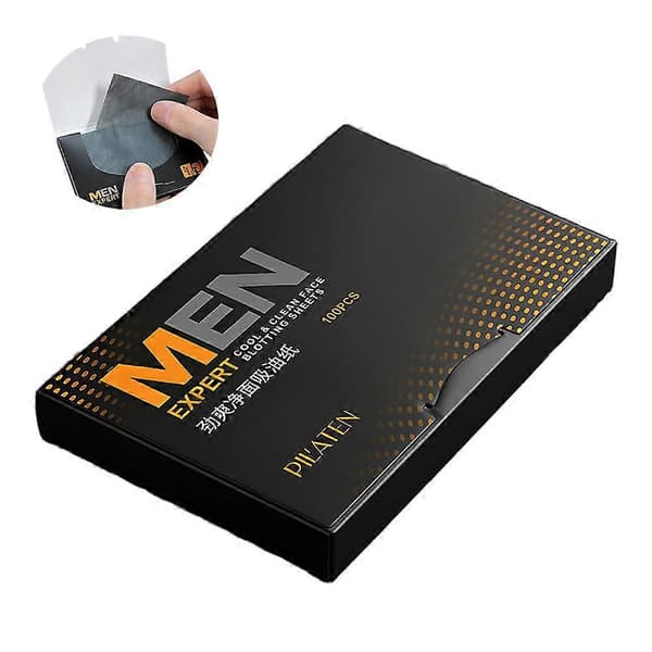 Men Expert Blotting Sheets - 0,01 mm ultratynne og absorberer kun olje orange 100pcs