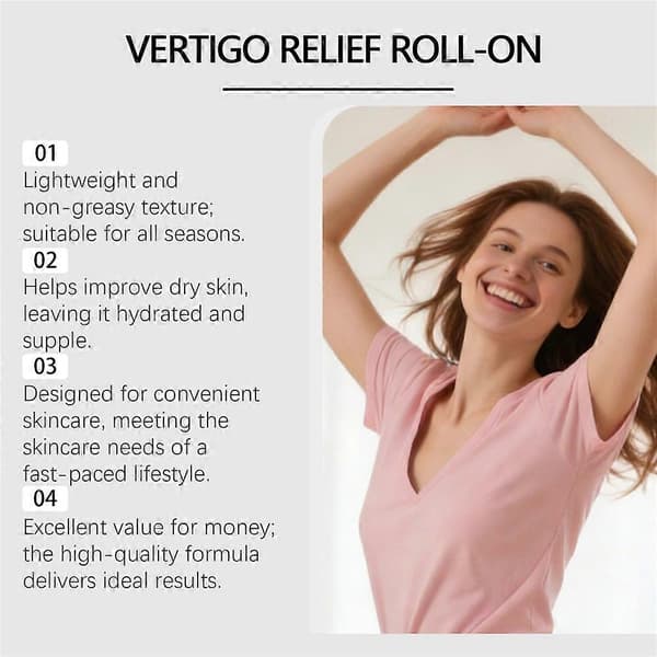 Vertigo Relief Roll-On Peppermints Roll on Stick Naturliga Vertigo-behandlingar som stöder lindring av yrsel 3pcs