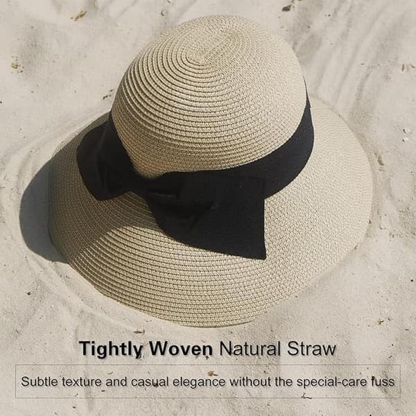 Women's Sun Hat Foldable Wide Brim Hat 56-59cm