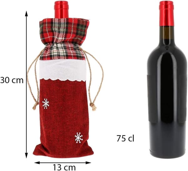 Jul Vin- och Champagnepresentförpackningar 2-pack Återanvändbara