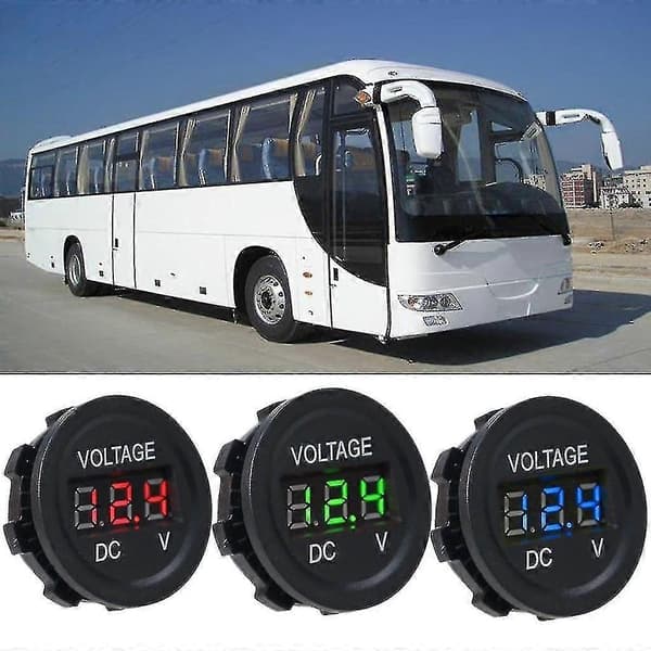 6-30V LED Digital Display Voltmeter Mini DC Spændingsmåler Bil Motorcykel