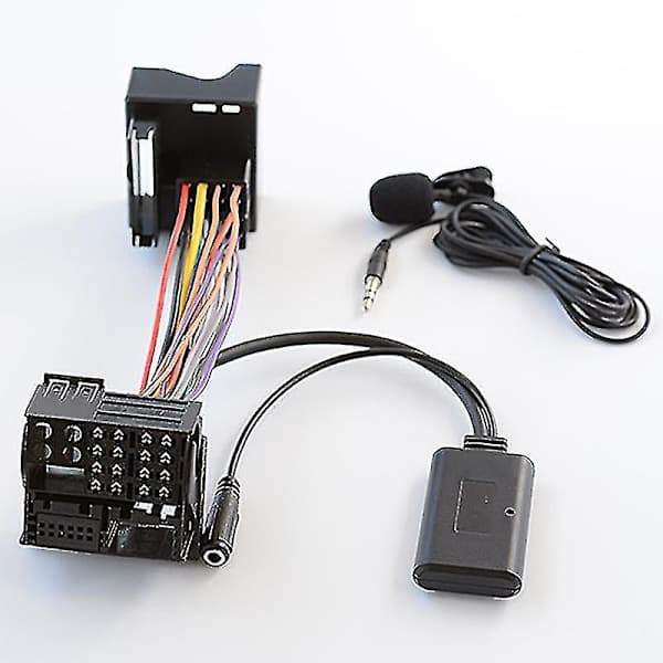Bil Bluetooth 5.0 Aux-kabel Mikrofon Handsfree Mobilsamtal Adapter för Opel Cd30 Mp
