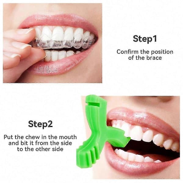 4 st Y-formade tuggpinnar för Invisalign Aligner Seater, ortodontiska tuggisar för aligner-skenor