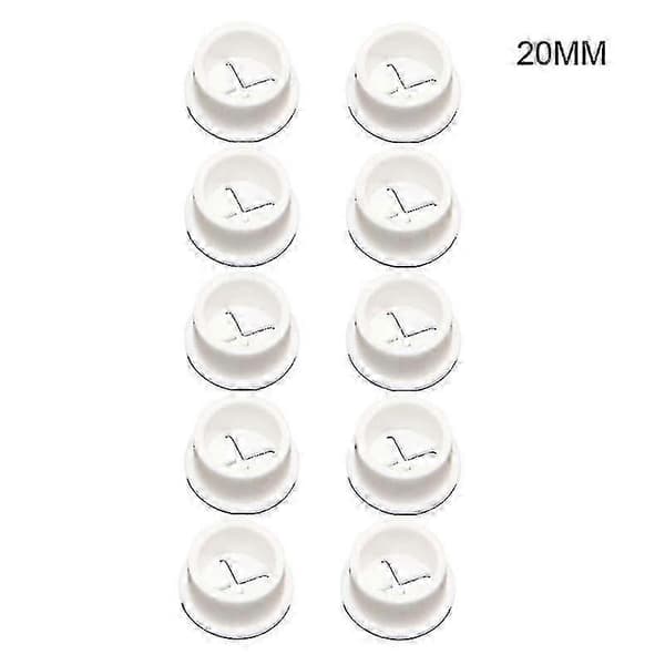 Gummigjennomføringer for kabelhåndtering 10 stk White 25mm