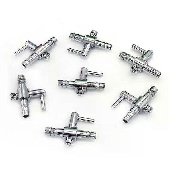 1 stk 4 mm akvarium luftfordeler luftpumpe luftstrømsrør rørledning rustfrit stål kontrolventil luftpumpe tilbehør