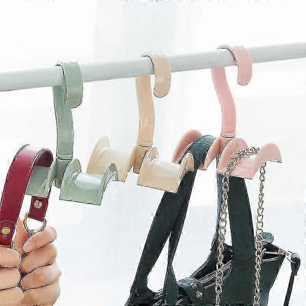 Garderobe Håndtaske Organizer 360 Graders Roterende Bælte Tørklæde Slips Holder Multifunktionskrog