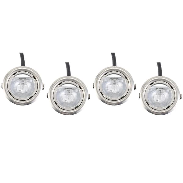 4 STK 20W Halogenpære til emhætte 65mm Klart Glas 12V AC til udsugning og ventilatorbelysning