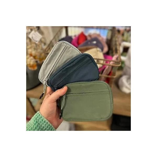 Iris pung, Iris pose håndledstaske, Iris kortholder nøglering pung-WELLNGS blue