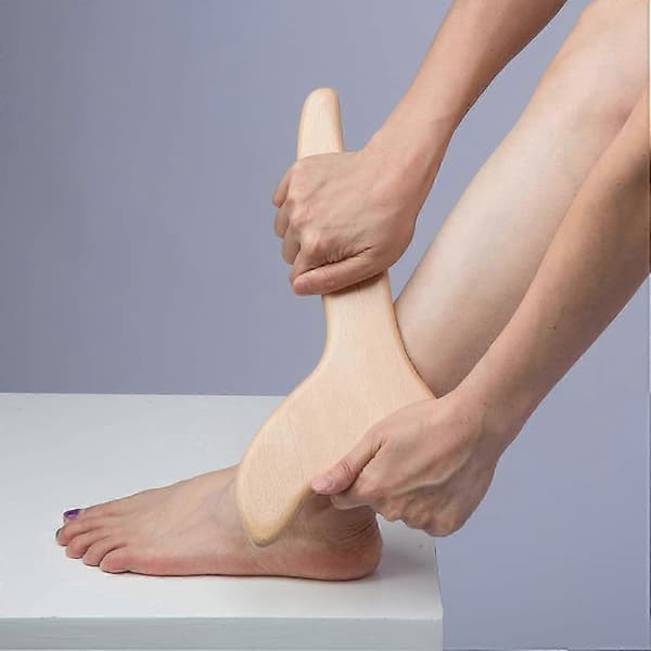 Træ Gua Sha Massageværktøj - Lymfedrænage & Anti-Cellulite Paddle til Ansigts- og Kropsterapi