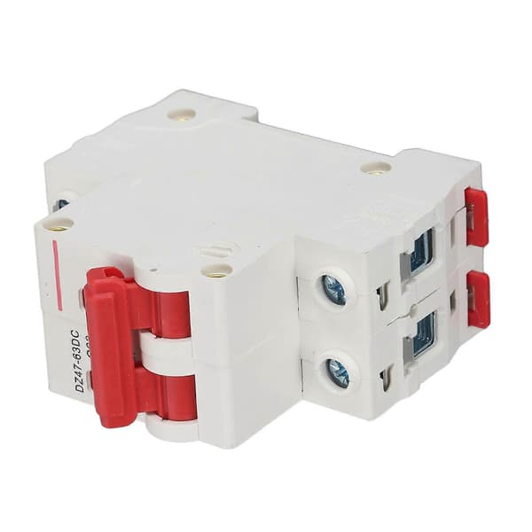 2 stk DC miniatyrbryter 2P 63A 500V 4500A bruddkapasitet Solar miniatyrbryter for PV-system