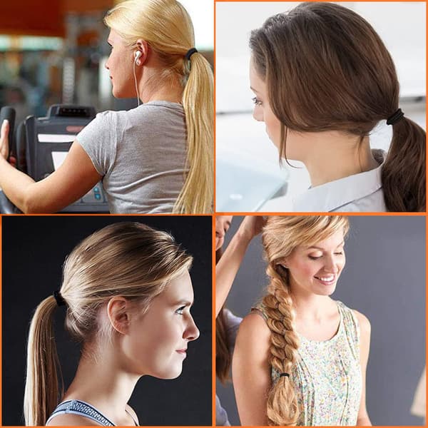 60 stykker Scrunchies Fløjl - Scrunchies - Hårelastik - Elastikbånd - Elastisk - Kvinder - Damer - 60 stykker Basis Sæt