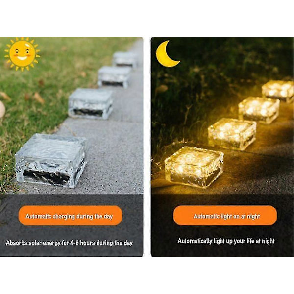 Solar Glas Mursten Lys - Have Gårdhave Sti Terrasse Pool Cy white