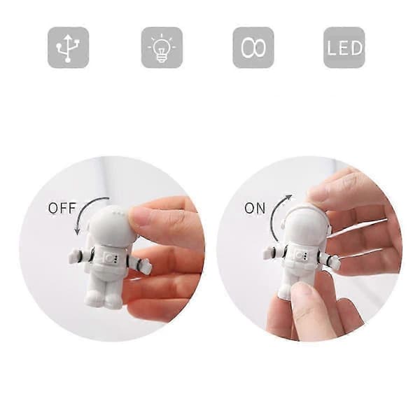 Søt plug-in USB-lampe bærbar fleksibel LED-lys for lesing, studier, arbeid