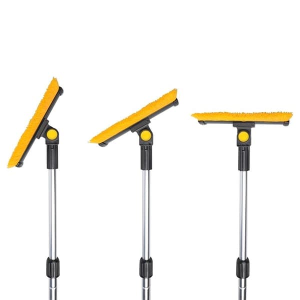 Snow brush with scraper and ice scraper + telescopic handle