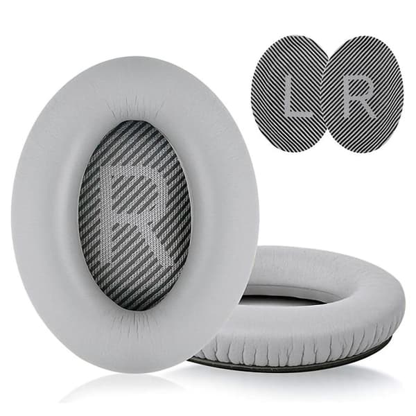Ørepuder kompatible med Bose QuietComfort - QC35/QC25/QC15/AE 60 2-Pack Grå
