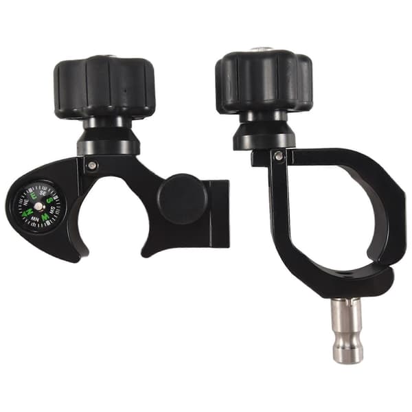 Quick Release Stangklemme med Kompas & Dataopsamlerholder, GPS, TOTALSTATION TSC3 Black