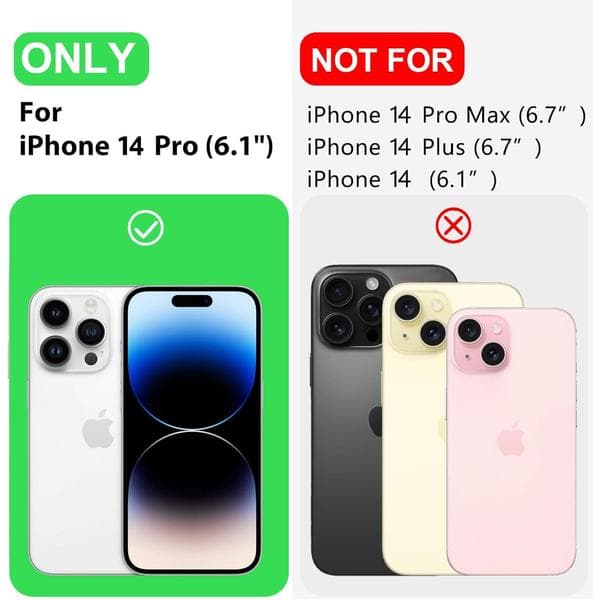 iPhone 14 Pro-deksel i premium silikon med mikrofiberfôr, støtsikkert - Grønt