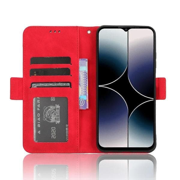 Skin Feel læderetui til Ulefone Note 16 Pro 26-27s Red