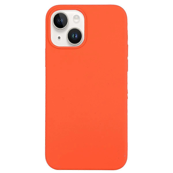 Solid silikon telefondeksel for iPhone 14 Plus Orange